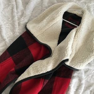 Plaid Winter Shearling Vest